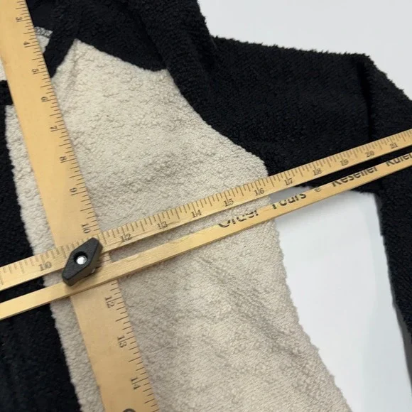 J Crew Jacket Womens Small Black White Colorblock Zip Front Boucle Parisian - Picture 7 of 8